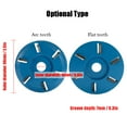 thumbnail image 3 of Yeacher Six Teeth Power Wood Carving Disc Tool Milling Cutter for 16mm Aperture Angle Grinder, 3 of 8