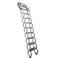 thumbnail image 1 of Échelle Étroite Murale Rétractable Pliable Escaliers de Loft 10+2 Marches Alliage Al-Mg Blanc, 1 of 10