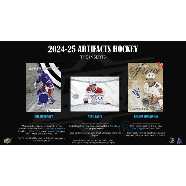 2024-25 Upper Deck Artifacts Hockey Cards Blaster Box