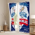 thumbnail image 3 of Castle Fairy Teens Baseball Gamer Black Out Curtains,Sport Curtains Pack of 2 (42x63 Each), 3 of 6