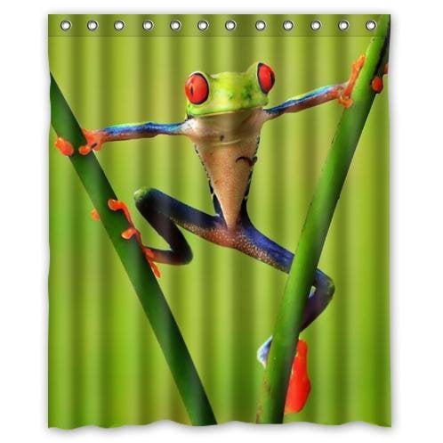 frog shower curtain