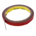 thumbnail image 3 of 3X Strong Permanent Double Sided Super Sticky Foam Tape Roll For Vehicle Car, Red 12MMx3M, 3 of 5