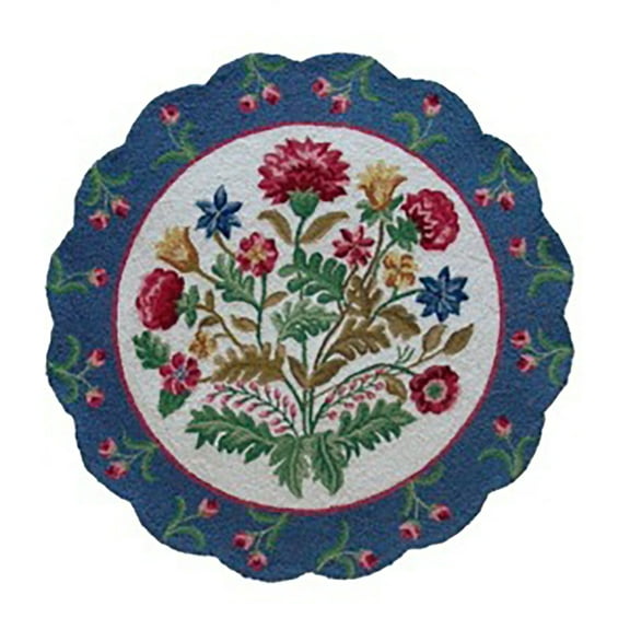 3'0" x 3'0" Floral Gallery Indoor Rug