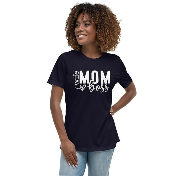Women's Relaxed T-Shirt (Navy, S)