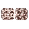 thumbnail image 7 of Bingfone Coffee Rugby Windshield Sun Shade 2-Piece Foldable Car Front Window Sunshade for Most Sedans SUV Truck - Medium, 7 of 7