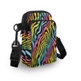 thumbnail image 3 of HELLHERO Rabbit and Flowers Double Deck Shoulder Bag Adjustable Shoulder Strap for Outdoor Holiday Travel, 3 of 7