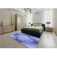 thumbnail image 4 of Ahgly Company Indoor Rectangle Patterned Day Sky Blue Area Rugs, 4' x 6', 4 of 6
