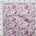 thumbnail image 3 of oneOone Cotton Cambric Fuschia Pink Fabric Florals Quilting Supplies Print Sewing Fabric By The Yard 56 Inch Wide, 3 of 6