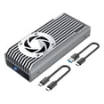 thumbnail image 2 of Carcasa SSD M.2 NVME Likrtyny USB3.1 Gen2 tipoc 10gbps M.2 PCIe NVME funda SSD compatible con 2230 2242 2260 2280, 2 of 9