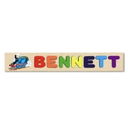 Wooden Name Puzzle Personalized Puzzle Choose Up to 12 Letters. Blue Thomas Train Theme