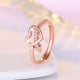 thumbnail image 3 of Anillos para mujer, regalos para mujer, moda, genial y misterioso, con circonitas cúbicas en forma de corazón, giros exteriores, maravilloso regalo, anillo hueco., 3 of 4