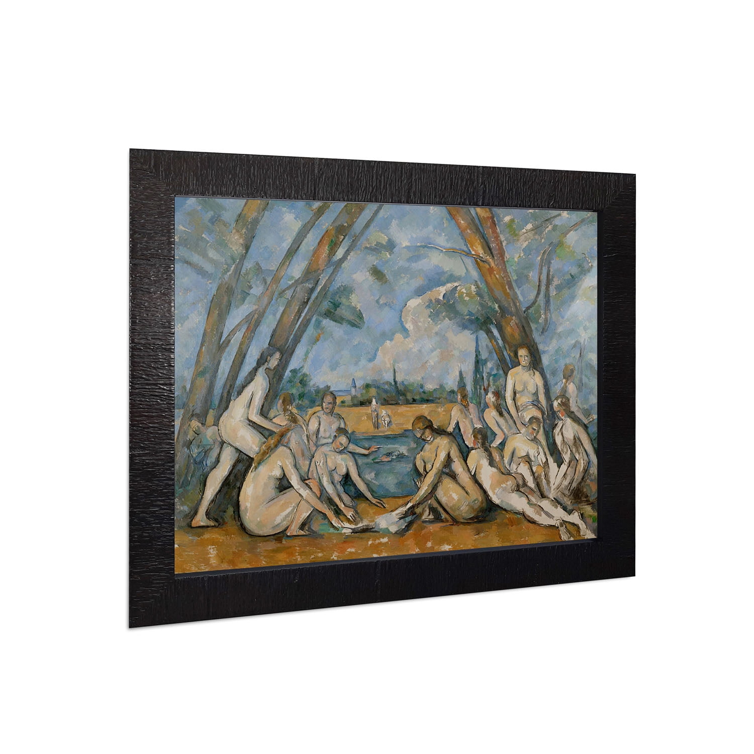 Large Bathers By Paul Czenne, World Famous Wall Art Collection, Framed