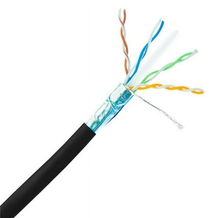 Cable Wholesale  100 ft. Shielded Cat6A Blue Ethernet Patch Cable Snagless - Molded Boot, 500 Mhz