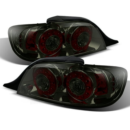Jdm Corner Lights - Fit Smoked 04-08 Mazda RX8 RX-8 JDM Dual Round LED Tail Light Brake Signal Lamp