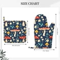 thumbnail image 4 of Disketp Colorful Mushrooms Oven Mitts And Potholders Bbq Gloves-Oven Mitts And Pot Holders With Recycled Infill Silicone Non-Slip Cooking Gloves For Cooking Baking Grilling, 4 of 9