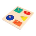 thumbnail image 3 of EeaseCA 1 Set Wooden Shape Puzzles Toy Early Learning Toy for Toddlers Baby Kids, 3 of 7