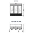 thumbnail image 2 of Migali C-72FM 72 Cu/ft 3 Glass Door Merchandiser Freezer, 2 of 2