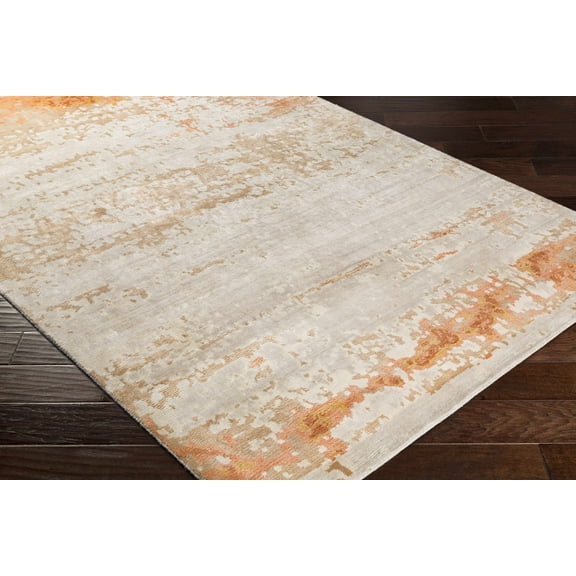 Hauteloom Mossyrock Living Room, Bedroom Area Rug - Contemporary - Rust, Camel, Tan - 2' x 3'