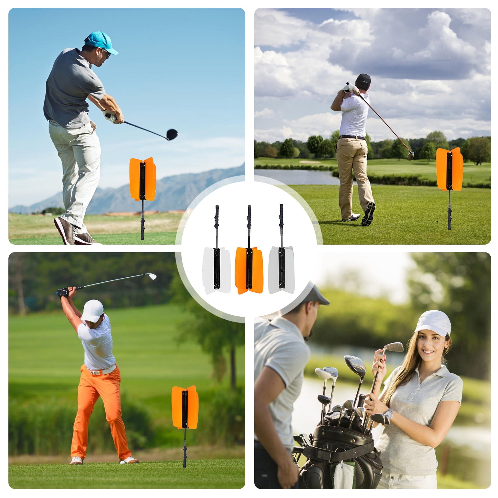 Golfs Propeller Fan Trainer Swing Winds Power Training Tool Golfs Swing Fan, Golfs Swing Trainer Aid with Nonslip Grip
