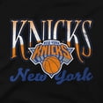 thumbnail image 4 of Unisex Stadium Essentials Black New York Knicks Sky High Fleece Sweatshirt, 4 of 4