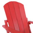 thumbnail image 2 of HomeSeason Hurley Folding Poly Plastic Adirondack Chair with Pull-out Ottoman Red, 2 of 5