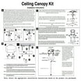 thumbnail image 5 of Ceiling Lighting Canopy Kit Pendant Light Plate Cover with All Mounting Hardware for Chandelier or Pendant Light Black, 5 of 7