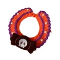 thumbnail image 2 of Collar de Disfraz de Gato de Halloween Tejido a Mano, Cómodo, Cuello de Cuello, Suave, Lindo Collar de Vacaciones Tejido a Mano para Fiestas Festivas Fantasma negro M, 2 of 8