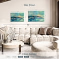 thumbnail image 3 of Elephant Stock Summer Seaside Abstract Wall Art - Horizontal Canvas Wall Art - Living Room Wall Decor - Abstract Canvas - Blue And Teal Decor By Silvia Vassileva - 30" x 20", 3 of 4