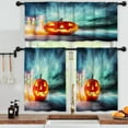 thumbnail image 3 of LALILO Kitchen Curtains and Valances Set of 3 36" Halloween Window Treatment Tiers for Window Decor, 3 of 5