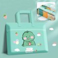 thumbnail image 1 of Cute Cartoon Printing Laptop Briefcase Portable Tote Bag For Student Book Storage Bag Handbag 03, 1 of 6