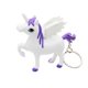 thumbnail image 1 of FELTECHELECTR Llavero de unicornio con luz LED y sonido, colgante para bolso, decoración para coche, recuerdo de fiesta (morado), 1 of 6