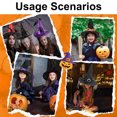 thumbnail image 5 of uds sombrero de bruja araña negra sombrero de bruja para fiesta de adultos y niños sombrero de bruja de Halloween, 5 of 5