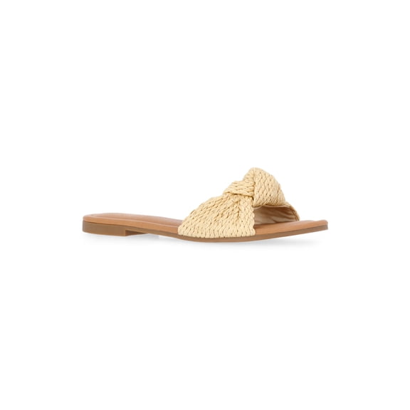 Time and Tru Women's Knot Slide Sandals