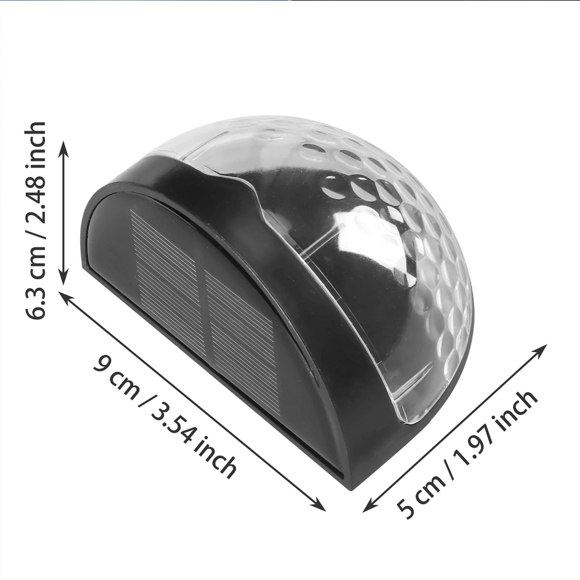 Gustave 2/4/6 Packs Outdoor Fence Lights Solar Lamp Waterproof LED Deck Wall Light for Landscape Path Garden Stair Decor
