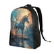 thumbnail image 2 of Fotbe Forest Lake White Horse Mochila de Viaje para Laptop, Mochila Ejecutiva Delgada y Resistente 15.6", 2 of 8