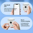 thumbnail image 6 of Oggfader Wireless Earbuds Wireless Earbuds Bluetooth 5.3 In Ear Light Weight Headphones Built In Microphone IPX5 Immersive Sound Headset With Charging Case White, 6 of 8