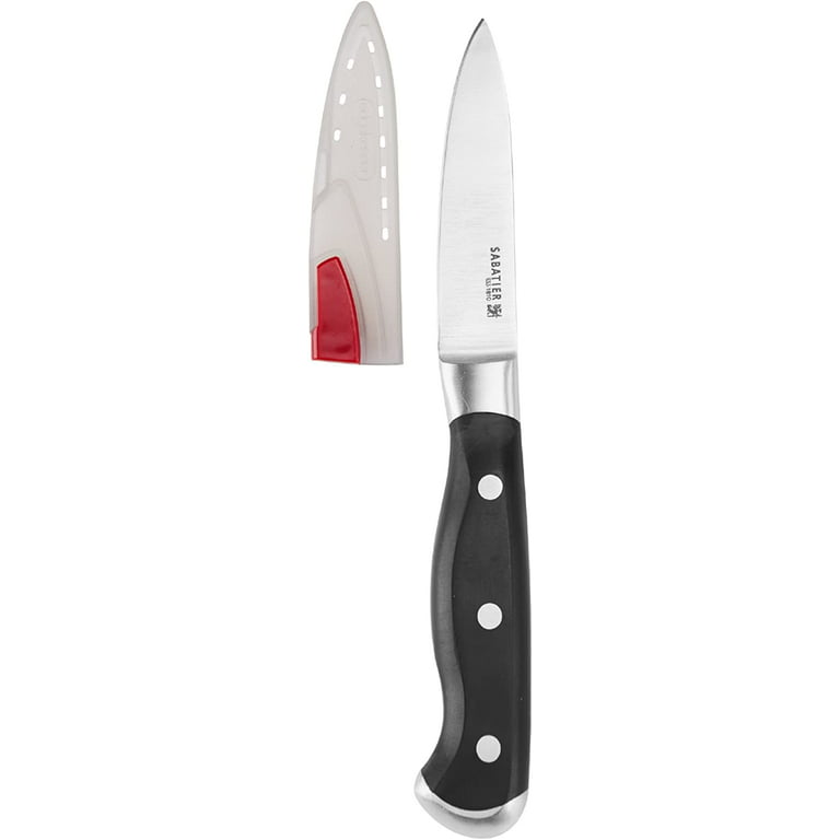 PAMPERED CHEF PARING KNIFE WITH SHARPENING CASE #1044 3 INCH BLADE