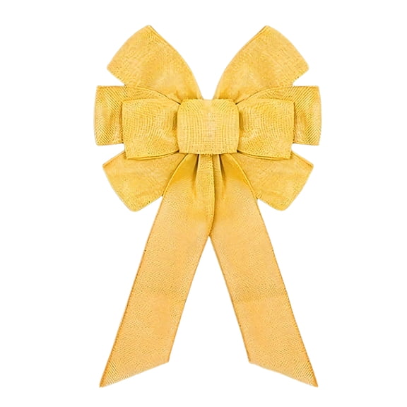 Faux Burlap Ribbon Bows Farmhouses Wreath Bows for Outdoor Indoor Front Door Home Decorations Tree Toppers Bowknot