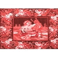 thumbnail image 1 of Ahgly Company Indoor Rectangle Medallion Red French Area Rugs, 7' x 9', 1 of 4