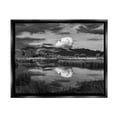 thumbnail image 2 of Stupell Industries Puffy Cloud Over Mountain Grassy Marsh Landscape Photograph Luster Gray Floating Framed Canvas Print Wall Art, Design by Steve Smith, 2 of 5