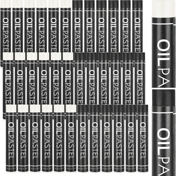 Creyones al óleo Geyoga, 36 unidades, Bulk Artists, color negro y blanco