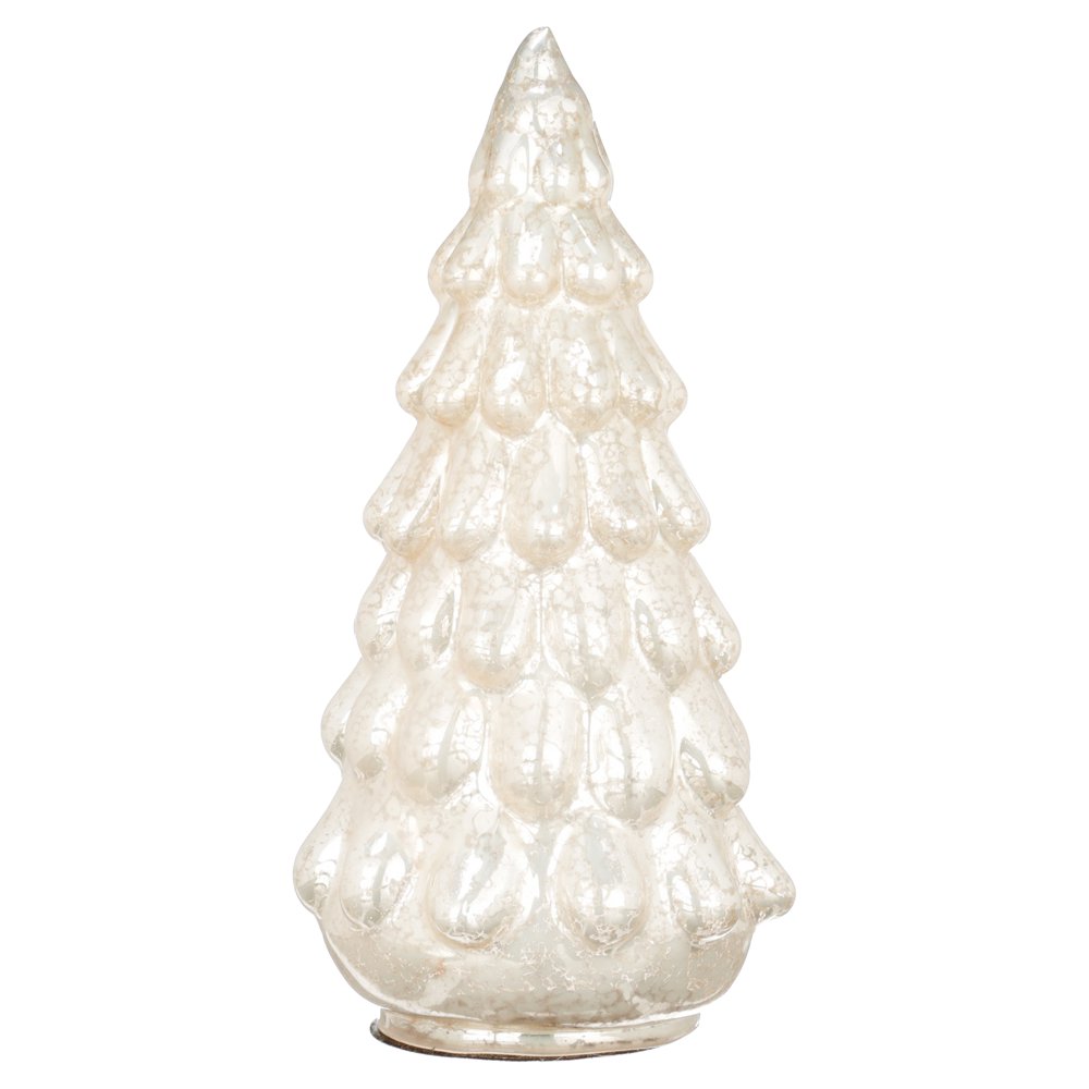 Holiday Time Grand Holiday Small Glass Christmas Tree Table Top