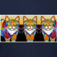 thumbnail image 3 of CafePress - Cat Of Many Colors Women's Dark T Shirt - Women's Traditional Fit Dark T-Shirt, 3 of 4