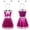 Hot Pink, variant on BRGZLK Girl Alien Costume AI Artificial Intelligence Cosplay Party Sleeveless Round NeckPerformance Costume Dress with Headband Green 11-12 Years
