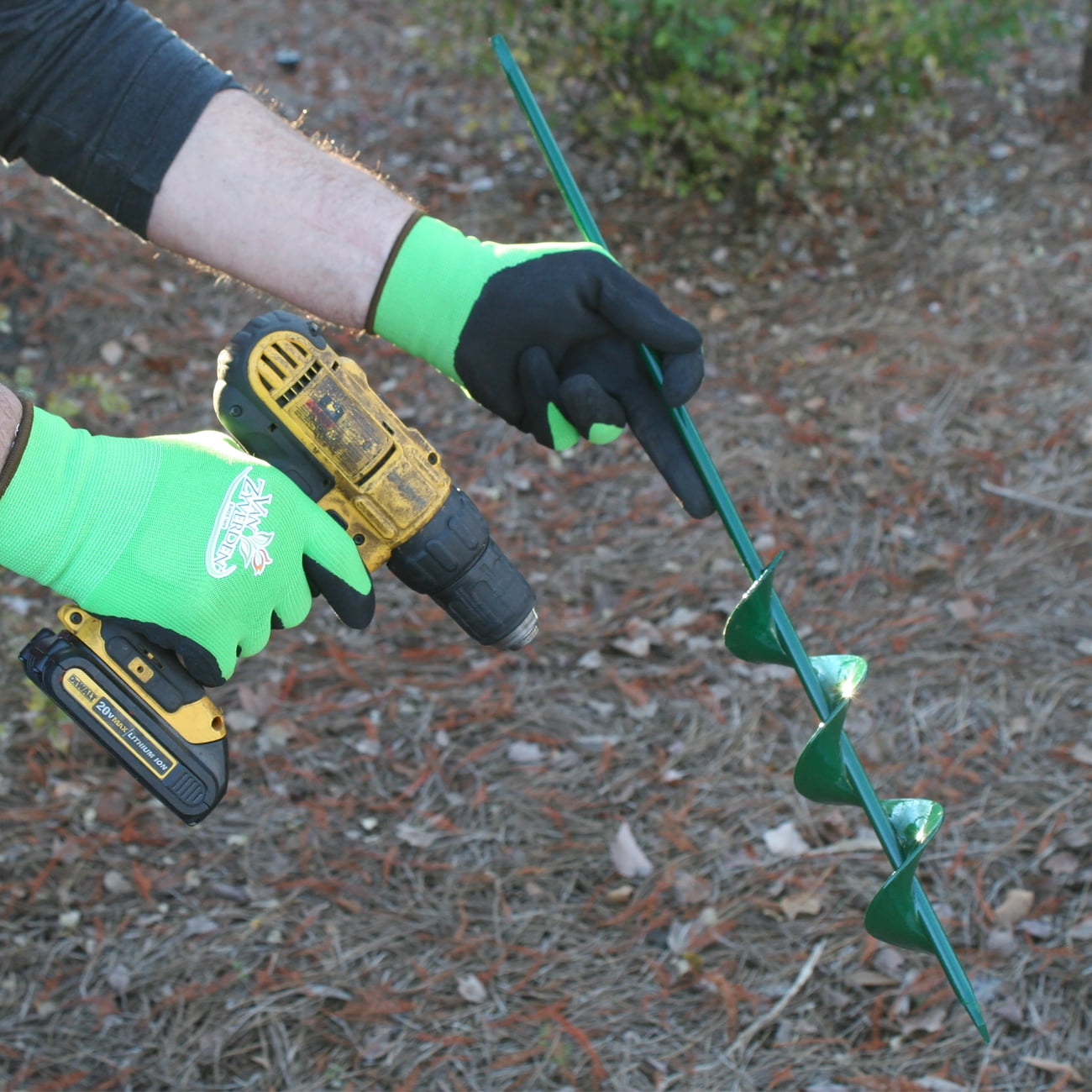 Van Zyverden Flower Bulb Planting Auger Green