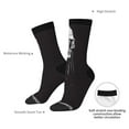 thumbnail image 4 of Vsdgher Gothic Skull Drape Crew Socks for Men & Women, Breathable Casual Athletic Ankle Socks, 4 of 6