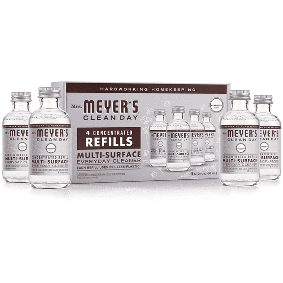 Mrs. Meyer's Multi-Surface Everyday Cleaner Concentrated Refills. 4 Refills