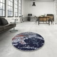 thumbnail image 4 of Ahgly Company Tapis d'Intérieur Lavables à la Machine Rectangle Industriel Moderne Bleu Ardoise Foncé, 2' x 5', 4 of 7