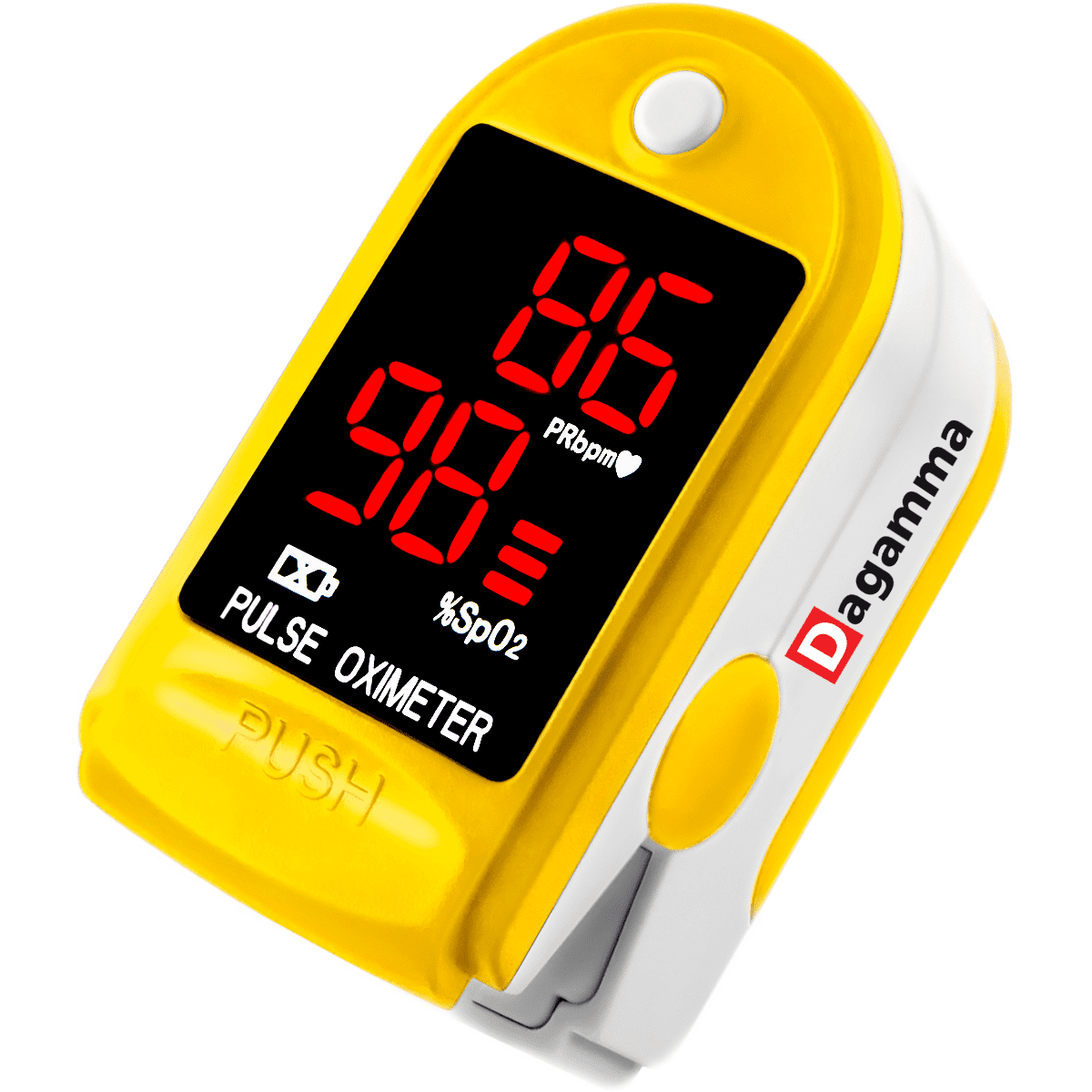 Finger Pulse Oximeter DP100 in Yellow Canary The Authentic Pulse