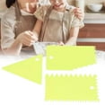 thumbnail image 4 of 3PCS Cake Dough Scraper Cake Knife Spatula, Irregular Teeth Edge, Ideal for Crafts, Smoother, 4 of 7